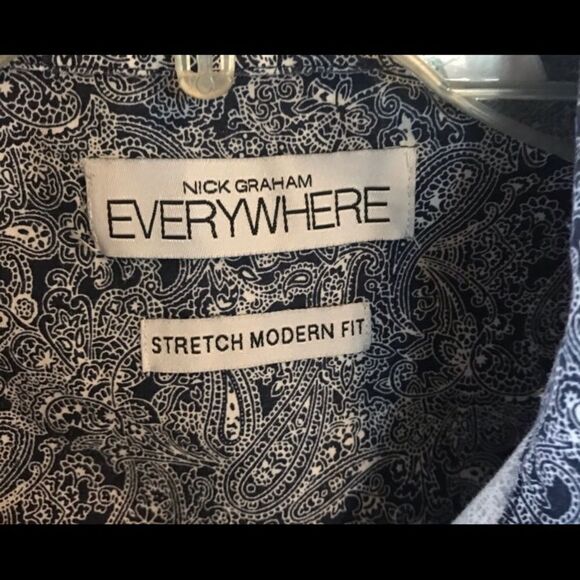 Nick Graham Everywhere XL Shirt Blue & White - Picture 6 of 7